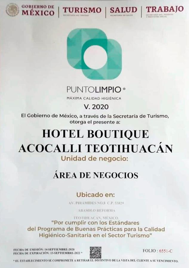 Hotel Boutique Acocalli San Juan Teotihuacán Extérieur photo