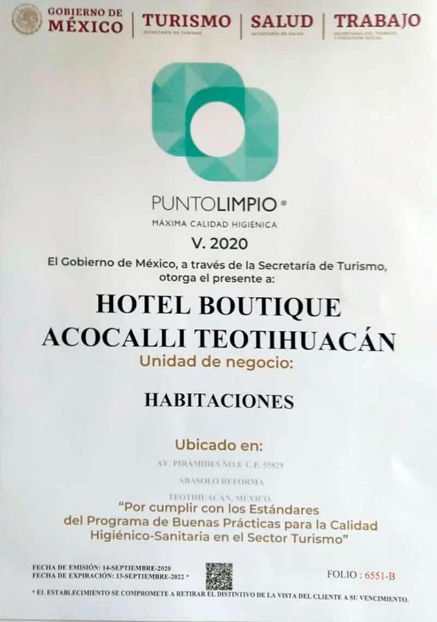 Hotel Boutique Acocalli San Juan Teotihuacán Extérieur photo